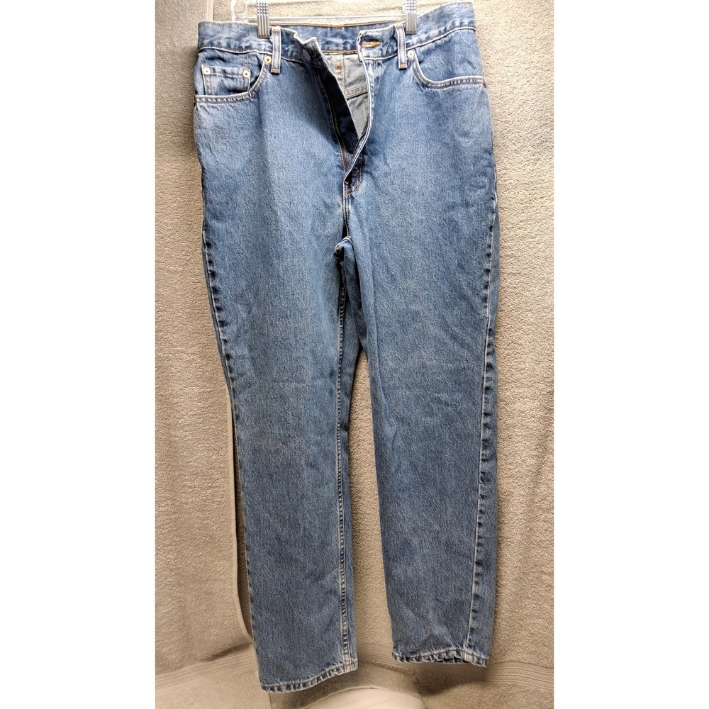 Levis 512 Womens 14S Medium Wash Relaxed Fit Tapered Leg High Rise Jeans(B 3)